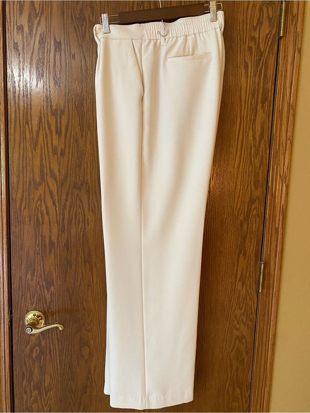 Land’s End Women’s Cream Dress Pants - Wide Leg